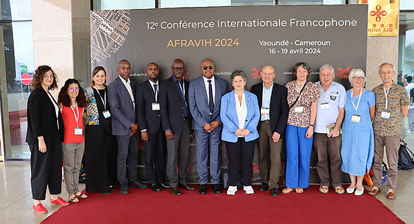 « l’équipe IRD à la conférence Afrivih 2024 » - (c) IRD- Jean Gégoire Kayoum